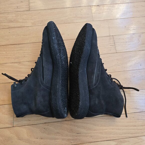 All Saints | Moth monochrome black charcoal suede boots | MENS 10 main image 5